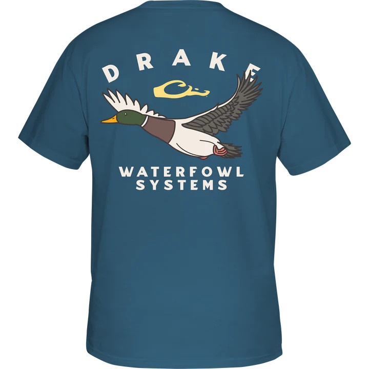 Retro Mallard Short Sleeve Tee Shirt by Drake