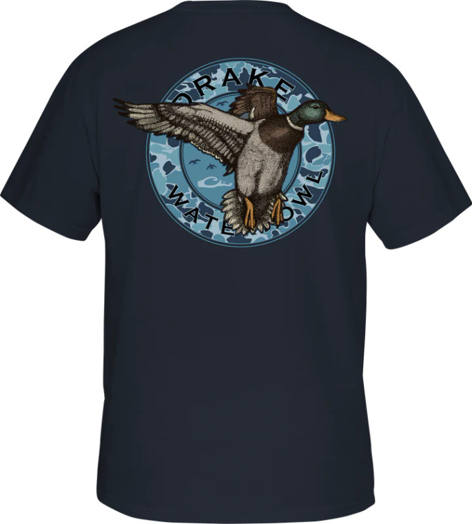Men's Circle Mallard Short Sleeve Graphic Tee Shirt by Drake