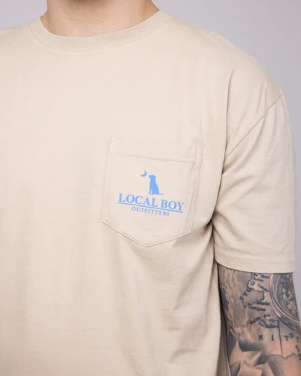 Migrating Short Sleeve T-Shirt, by Local Boy Outfitters - Latte Front