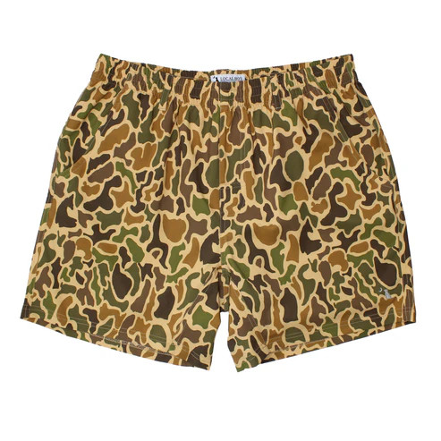 Volley Shorts in Old School Camo by Local Boy Outfitters