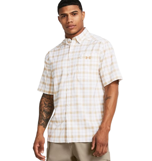 Mens UA Drift Tide 2.0 Plaid Short Sleeve by Under Armour