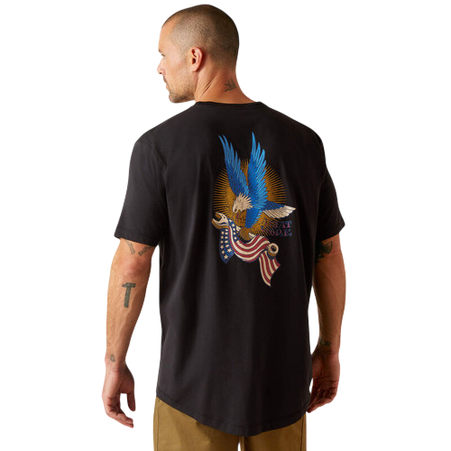 Men's Rebar Workman Victory Eagle Graphic Tee Shirt by Ariat