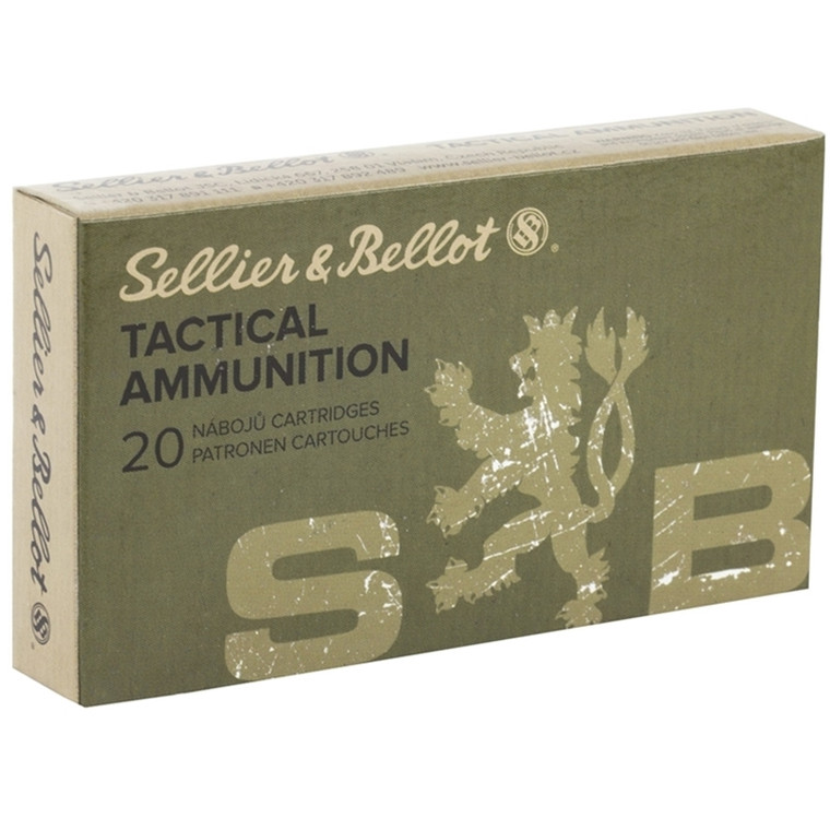 Sellier & Bellot 1,060 fps 300 AAC Blackout 200 Grain Subsonic Full Metal Jacket Rifle Ammunition