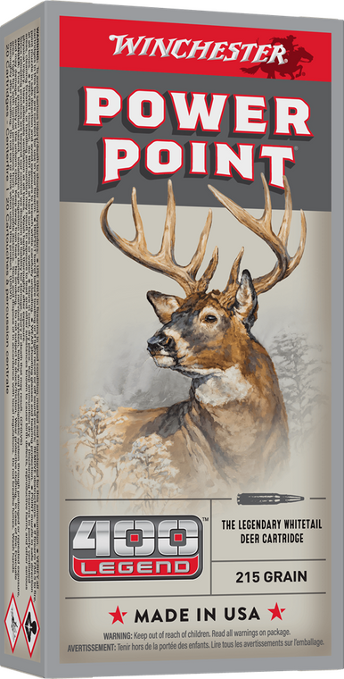 Winchester Power-Point .400 Legend 215 Grain, Rifle Ammunition - Box