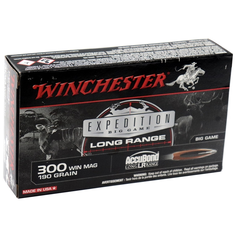 Winchester Expedition 2,900 fps 300 Winchester Magnum 190 Grain Nosler AccuBond Rifle Ammunition