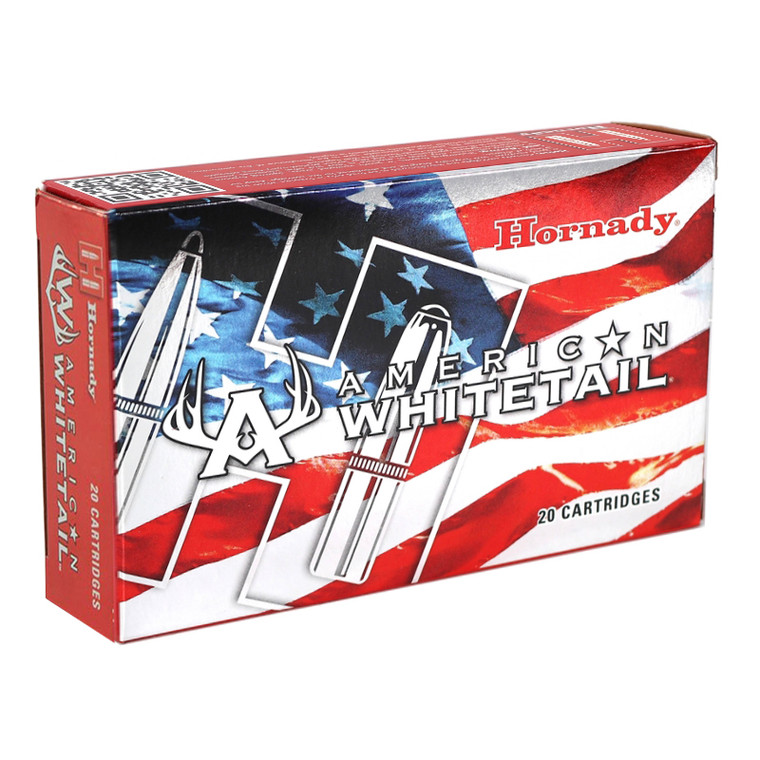 Hornady American Whitetail 2,990 fps 25-06 Remington 117 Grain InterLock Boat Tail Soft Point Rifle Ammunition
