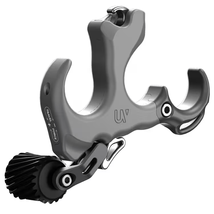 Smoke Grey Medium Aluminum Thumb Release by UltraView Archery
