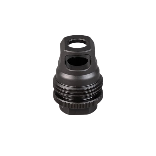 ASR Muzzle Brake Single Port 9mm Bore, Alpha Suppressor Mount Compatible for 1/2x28 Threaded Barrel by SilencerCo