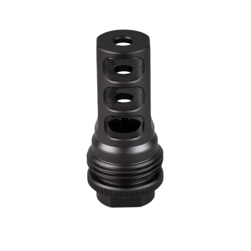 ASR 3 Port Muzzle Brake 9mm Bore for 9/16x24zRH Threaded Barrel by SilencerCo.