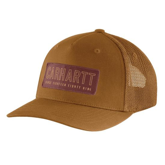 Rugged Flex Canvas Mesh-Back 1889 Patch Cap by Carhartt