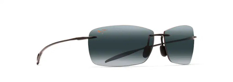 Lighthouse Sunglasses, with Gloss Black Frame and Neutral Grey lens, by Maui Jim