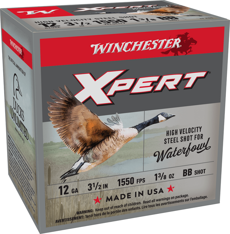 Winchester 12ga 3-1/2" 1-3/8oz #BB SuperX Shotgun Ammunition
