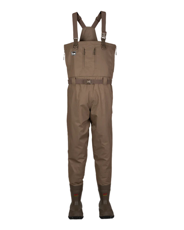Men's Marsh Brown Black Label Elite Zipper Uninsulated Wader by Banded
