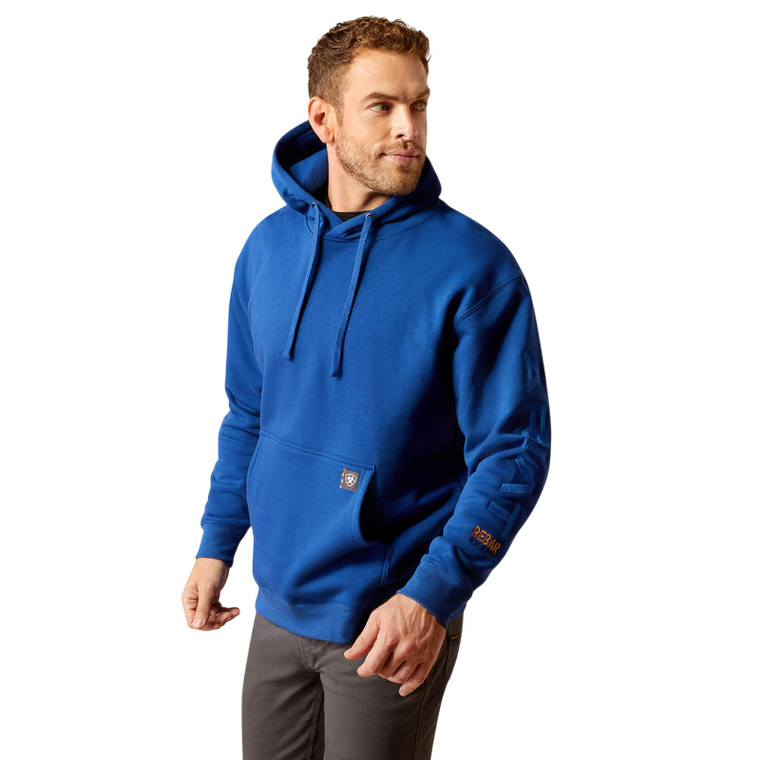 Men's Rebar Graphic Glacier Long Sleeve Pullover Hoodie by Ariat