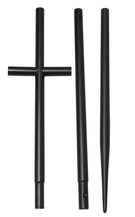3 Piece Round Stake with T-Bar by Lucky Duck