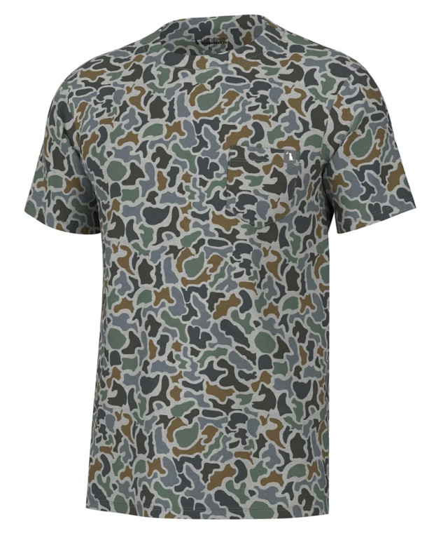 Men's Heather Blend Short-Sleeve Crewneck, by Local Boy Outfitters - Localflage Bluff Front