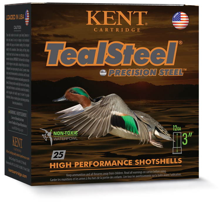 KENT TealSteel Precision Steel 12 Gauge 3 in. 1 1-4 oz. 1,350 fps #6 Steel Shot Shotgun Ammunition