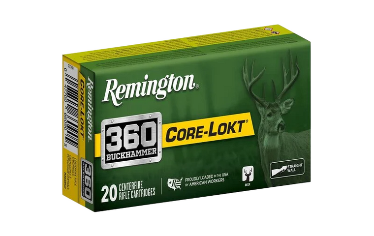Remington Core Lokt 2,200 fps 360 Buckhammer 200 Grain Soft Point Rifle Ammunition