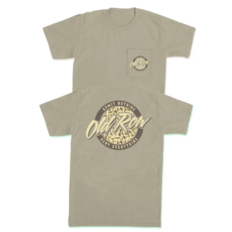 Duck Camo Circle Logo Short Sleeve Pocket Tee by Old Row