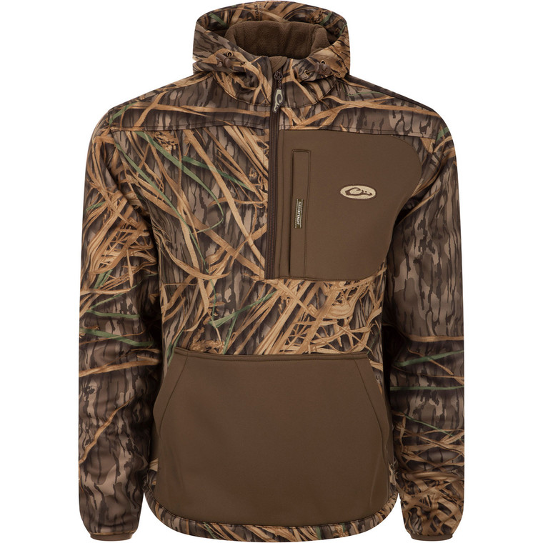 Men's MST Endurance Half Zip Pullover Kangaroo Pouch Hoodie by Drake