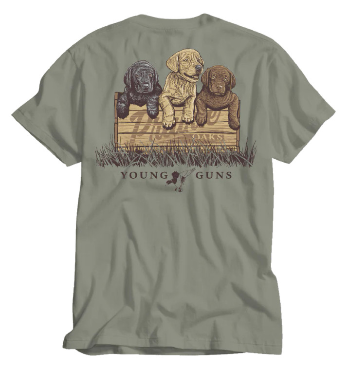 Men's Young Guns Short Sleeve Pocket Tee Shirt by Prairie Oak