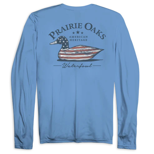 American Decoy Long Sleeve Tee Shirt by Prairie Oak Waterfowl