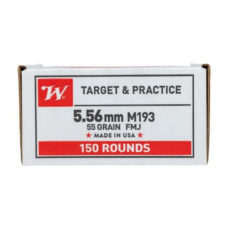 Winchester 5.56mm 55gr FMJ 150rd Rifle Ammunition