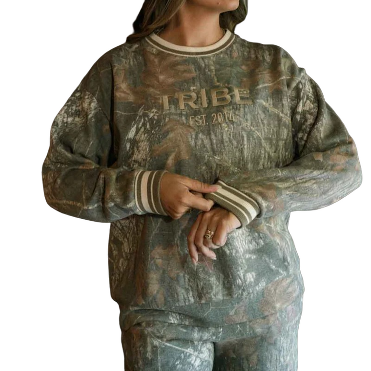 Unisex Camo Butter Field Crew by Tribe Kelley