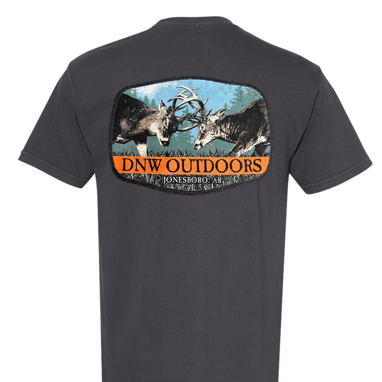 Sparring Deer Short Sleeve Tee by DNW (Back)