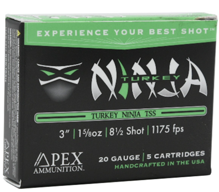 Apex Turkey Ninja TSS 1,175 fps 20 Gauge 3" 1-5/8 oz. #8.5 Shot Shotgun Ammunition