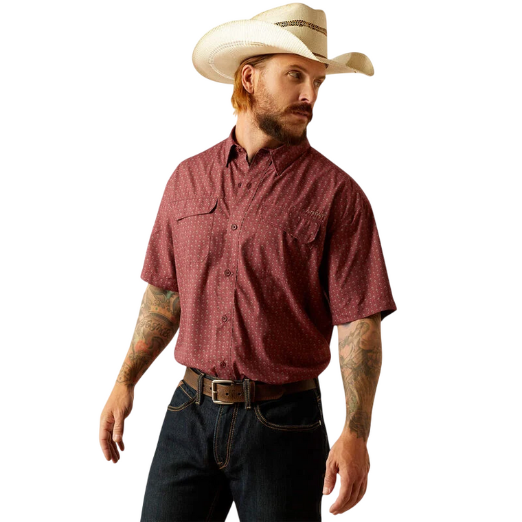 Men's Venttek Outbound Short Sleeve Button Up Shirt Ariat