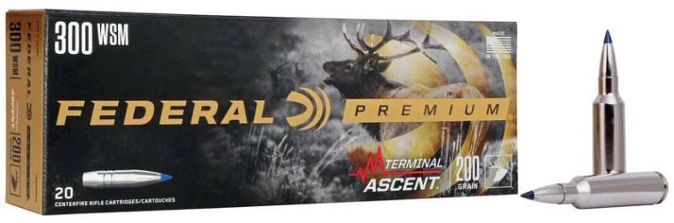 Federal Premium 300 WSM 200gr Terminal Ascent Rifle Ammunition