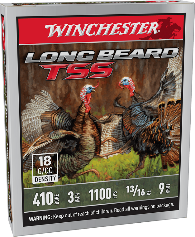 Winchester Long beard TSS 1100fps 410 Gauge 3" 13/16oz #9 shot Turkey Shotgun Ammunition