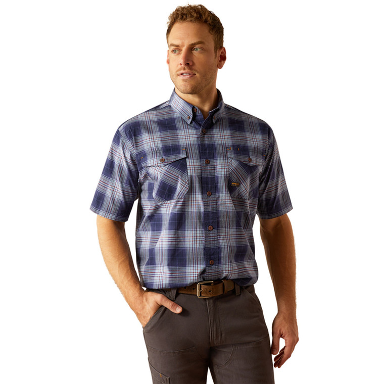 Rebar Distress Short Sleeve Work Shirt by Ariat