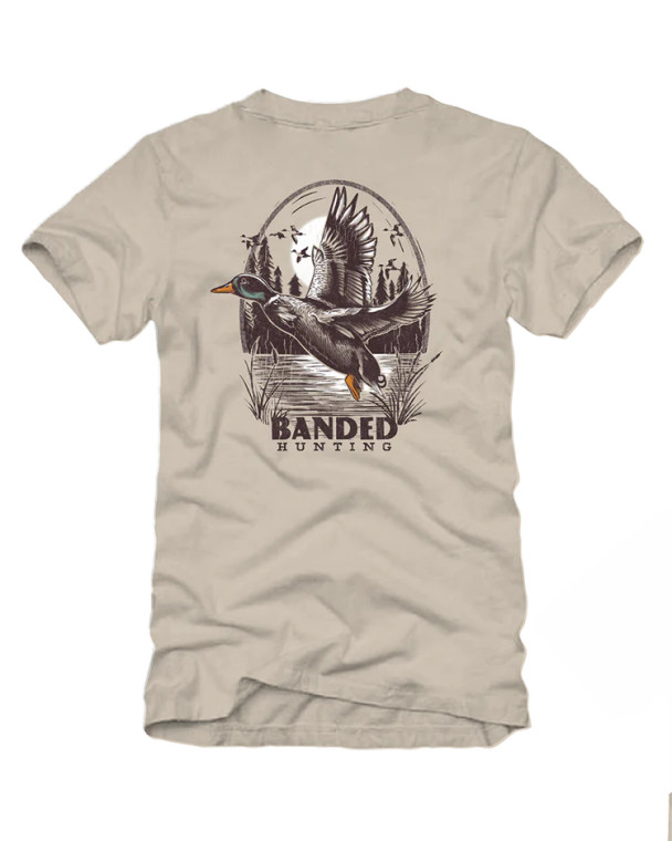 Duck Blind Poster Short Sleeve Tee by Banded