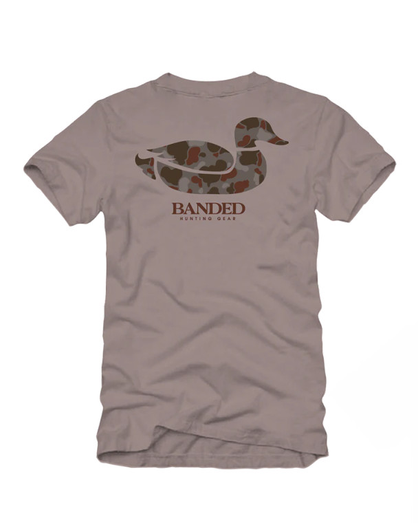 Men's Pebble Decoy Graphic Short Sleeve Tee Shirt by Banded
