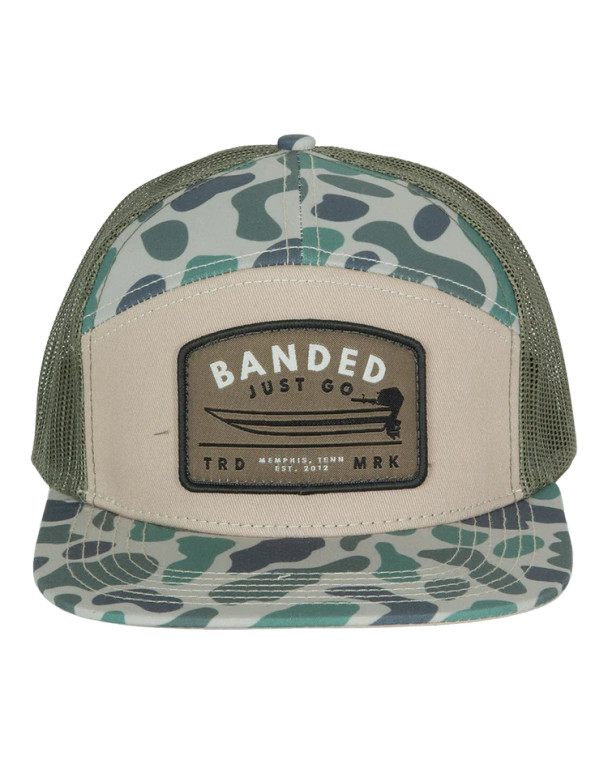 Adult Lost Just Go Mesh Snapback Hat by Banded