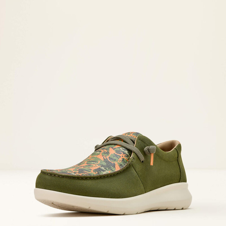 Hilo Shoes in Winter Moss and Orange by Ariat