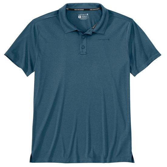 Men's Force Sun Defender Relaxed Fit Short Sleeve Polo Tee Shirt by Carhartt