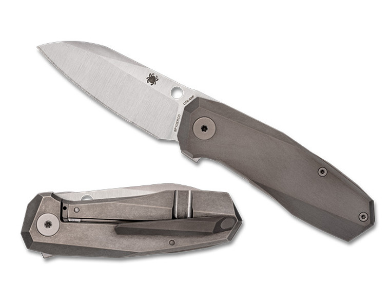 Techno 3 Titanium Plainedge Knife by Spyderco