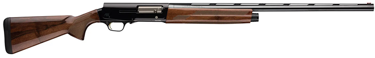 Browning A5 Hunter 20 Gauge Semi-Auto Shotgun full view with 26-inch blued barrel and glossy Turkish walnut stock