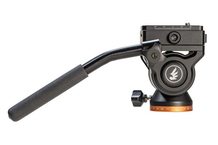 Revic FH1L Fluid Head: lightweight 1.33 lbs, lever clamp, 360° panning, 8.81 lb capacity, ARCA-compatible. Perfect for hunting glassing.