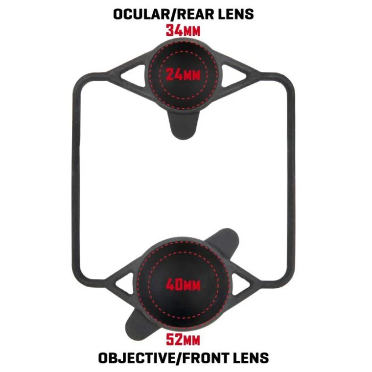 Stretchable Large Scope Double Cover to 56mm Scopes in Black by Allen Company