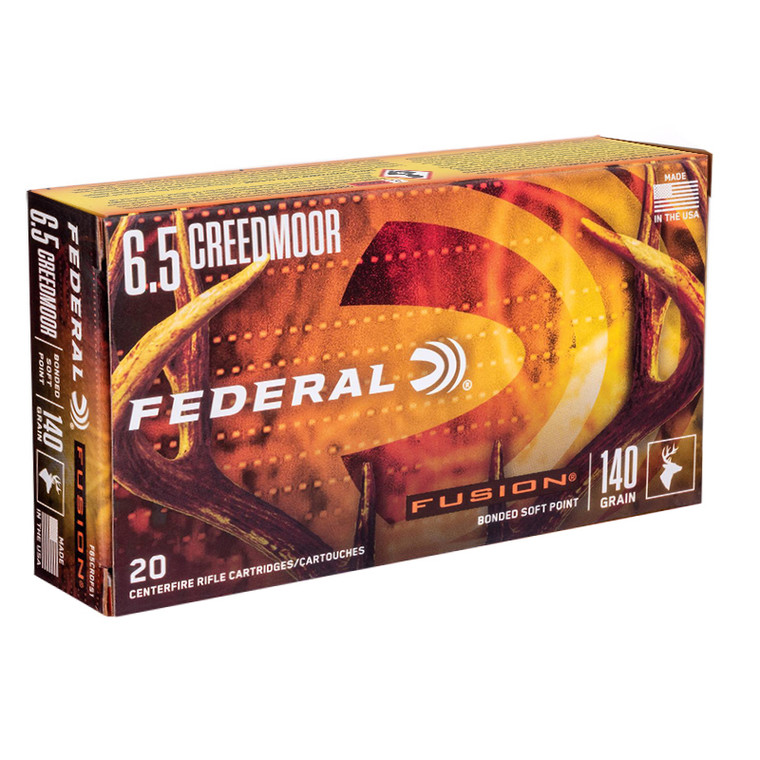 Federal Fusion 2,725 fps 6.5 Creedmoor 140 Grain Soft Point Rifle Ammunition