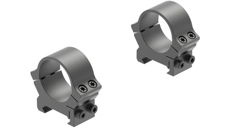 PRW2 Cross-Slot Weaver Style Matte Black in Low Height with 1 Inch Tube Size by Leupold