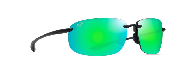 Ho'Okipa Ultra Polarized Sunglasses, with Metal Matte Green Frames and MAUIGreen Lenses, by Maui Jim