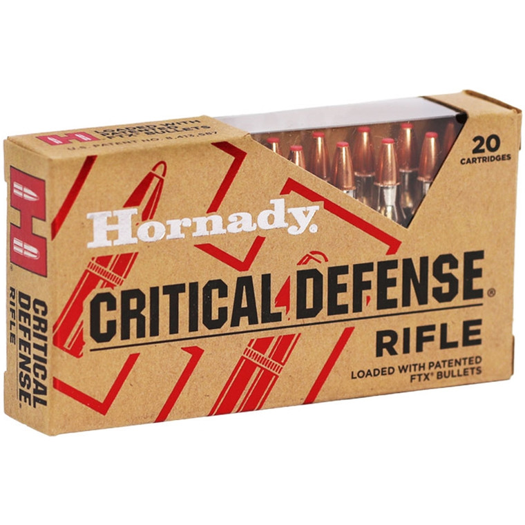 Hornady Critical Defense 3,240 fps 223 Remington 55 Grain Flex Tip Expanding Rifle Ammunition