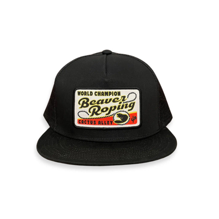 Beaver Roping Cap in Black by Cactus Alley