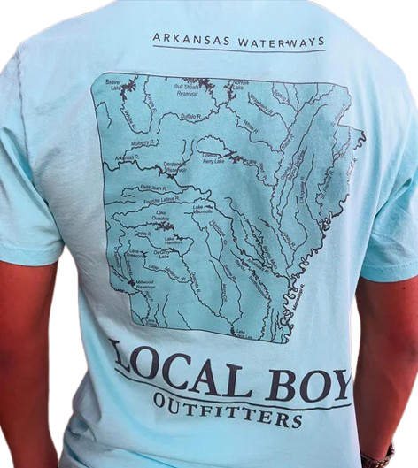 Arkansas Waterways Short Sleeve Shirt by Local Boy Outfitters
