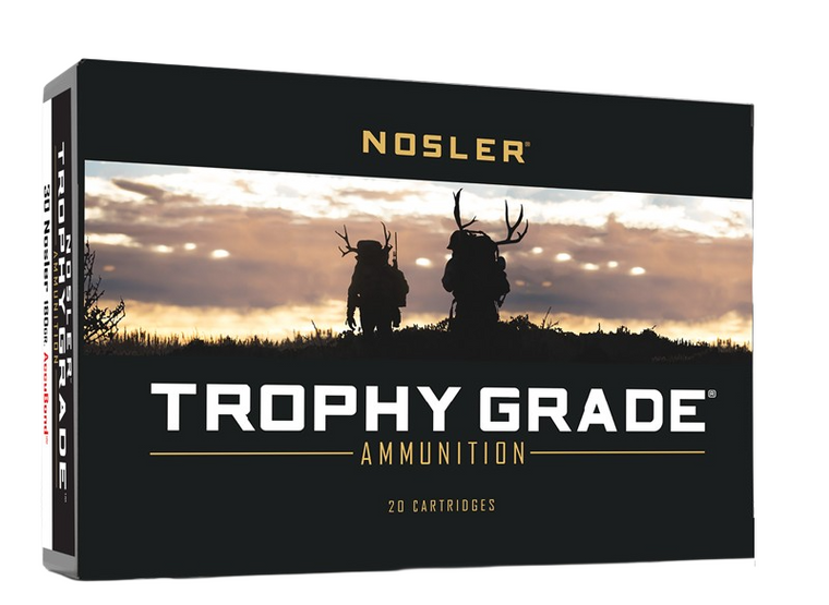 Nosler Trophy Grade 3,200 fps 30 Nosler 180 Grain AccuBond Rifle Ammunition